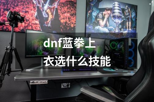 dnf蓝拳上衣选什么技能-第1张-游戏资讯-龙启科技