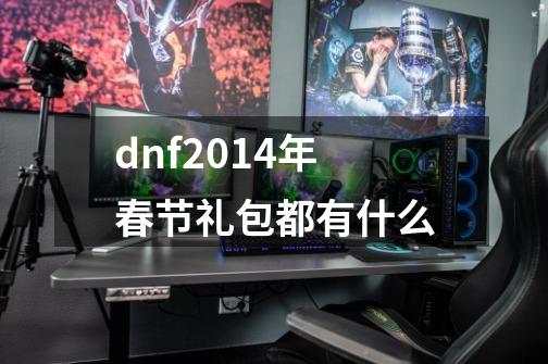 dnf2014年春节礼包都有什么-第1张-游戏资讯-龙启科技