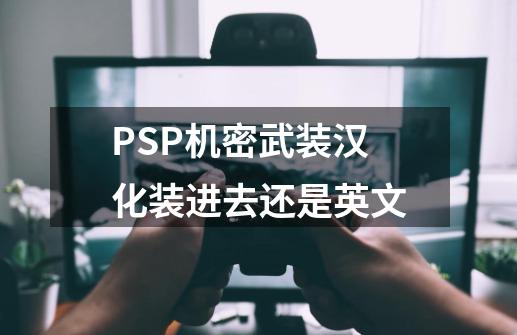 PSP机密武装汉化装进去还是英文-第1张-游戏资讯-龙启科技