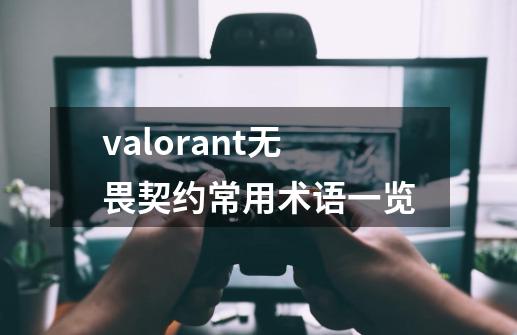 valorant无畏契约常用术语一览-第1张-游戏资讯-龙启科技