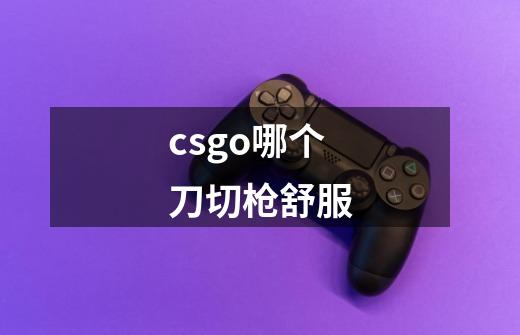 csgo哪个刀切枪舒服-第1张-游戏资讯-龙启科技