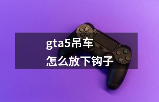 gta5吊车怎么放下钩子-第1张-游戏资讯-龙启科技