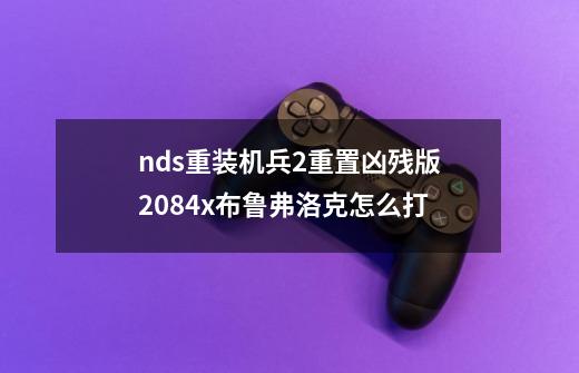 nds重装机兵2重置凶残版2084x布鲁弗洛克怎么打-第1张-游戏资讯-龙启科技