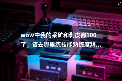 wow中我的采矿和剥皮都100了，该去哪里练技能熟练度拜托各位大神-第1张-游戏资讯-龙启科技