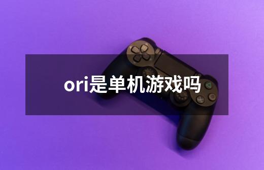 ori是单机游戏吗-第1张-游戏资讯-龙启科技