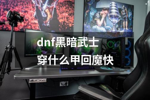 dnf黑暗武士穿什么甲回魔快-第1张-游戏资讯-龙启科技