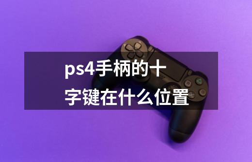 ps4手柄的十字键在什么位置-第1张-游戏资讯-龙启科技