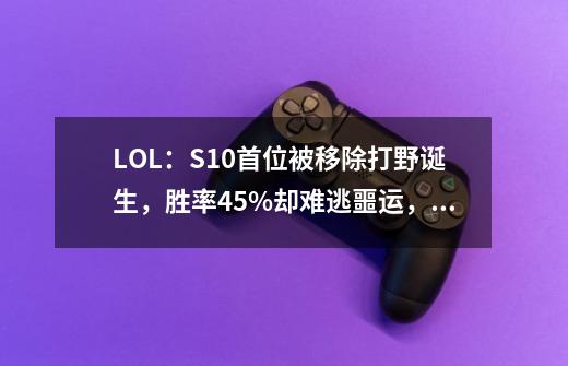 LOL：S10首位被移除打野诞生，胜率45%却难逃噩运，玩家彻底怒了-第1张-游戏资讯-龙启科技