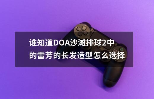 谁知道DOA沙滩排球2中的雷芳的长发造型怎么选择-第1张-游戏资讯-龙启科技