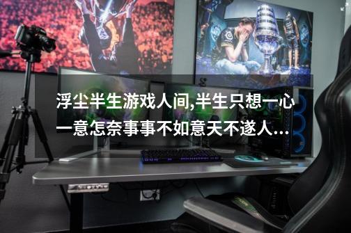 浮尘半生游戏人间,半生只想一心一意怎奈事事不如意天不遂人意!什么意思-第1张-游戏资讯-龙启科技