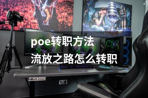 poe转职方法 流放之路怎么转职-第1张-游戏资讯-龙启科技