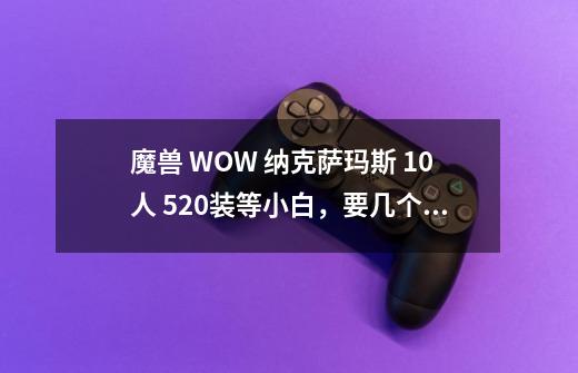 魔兽 WOW 纳克萨玛斯 10人 520装等小白，要几个才能过-第1张-游戏资讯-龙启科技