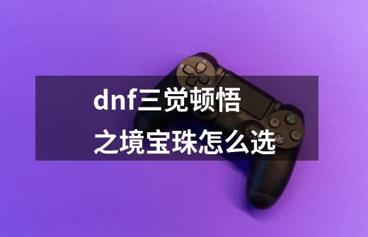 dnf三觉顿悟之境宝珠怎么选-第1张-游戏资讯-龙启科技