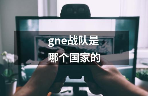 gne战队是哪个国家的-第1张-游戏资讯-龙启科技