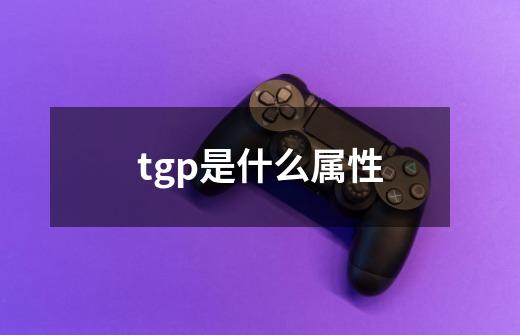 tgp是什么属性-第1张-游戏资讯-龙启科技