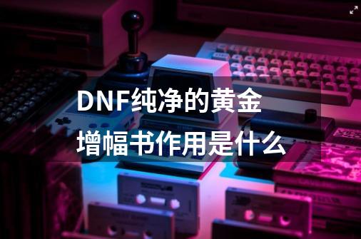 DNF纯净的黄金增幅书作用是什么-第1张-游戏资讯-龙启科技