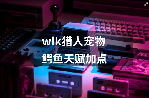 wlk猎人宠物鳄鱼天赋加点-第1张-游戏资讯-龙启科技