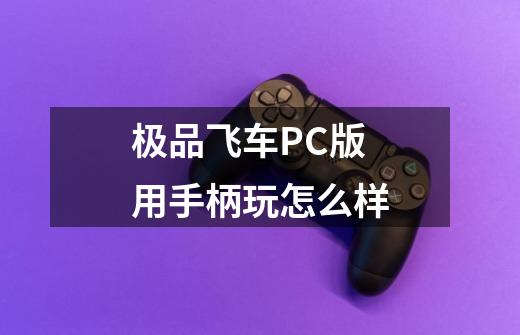 极品飞车PC版用手柄玩怎么样-第1张-游戏资讯-龙启科技