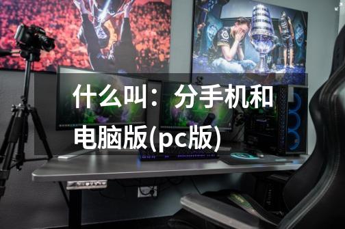 什么叫：分手机和电脑版(pc版)-第1张-游戏资讯-龙启科技