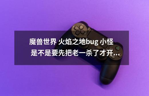 魔兽世界 火焰之地bug 小怪 是不是要先把老一杀了才开门-第1张-游戏资讯-龙启科技