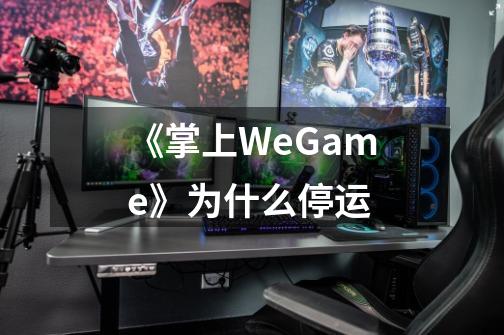 《掌上WeGame》为什么停运-第1张-游戏资讯-龙启科技