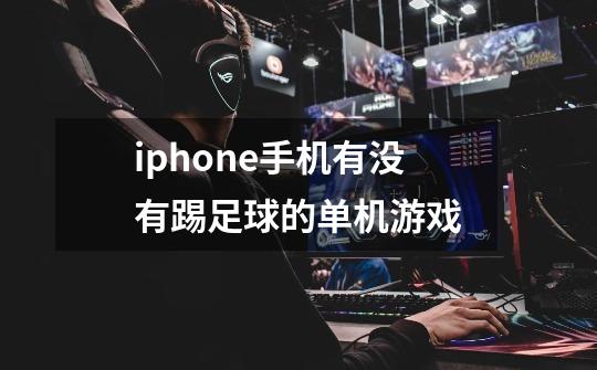 iphone手机有没有踢足球的单机游戏-第1张-游戏资讯-龙启科技