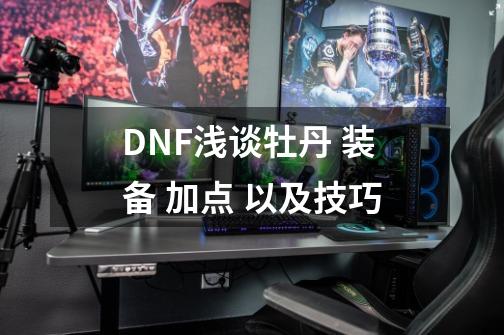 DNF浅谈牡丹 装备 加点 以及技巧-第1张-游戏资讯-龙启科技