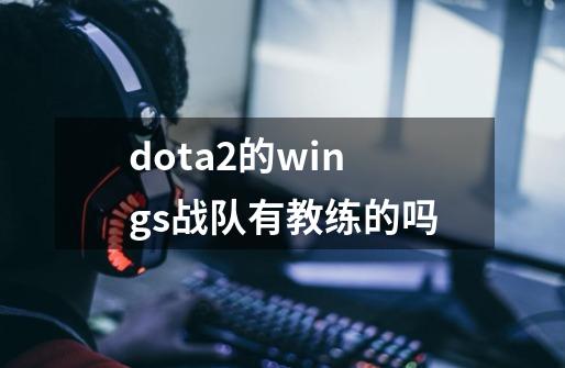 dota2的wings战队有教练的吗-第1张-游戏资讯-龙启科技