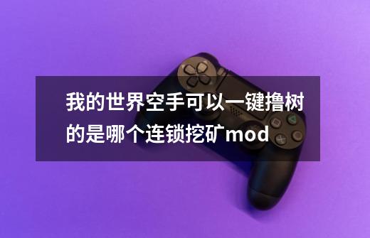 我的世界空手可以一键撸树的是哪个连锁挖矿mod-第1张-游戏资讯-龙启科技