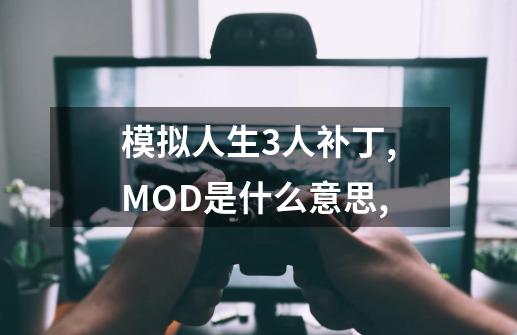 模拟人生3人补丁,MOD是什么意思,-第1张-游戏资讯-龙启科技