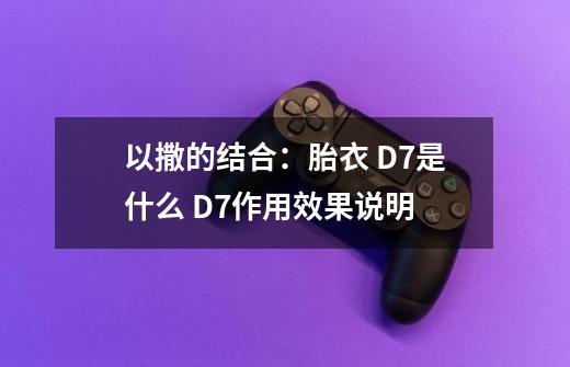 以撒的结合：胎衣 D7是什么 D7作用效果说明-第1张-游戏资讯-龙启科技