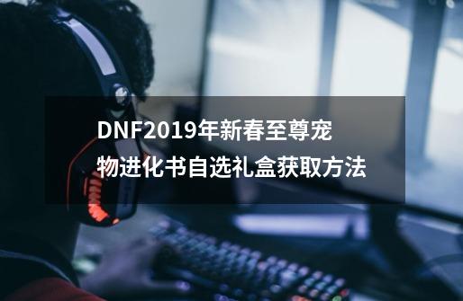 DNF2019年新春至尊宠物进化书自选礼盒获取方法-第1张-游戏资讯-龙启科技