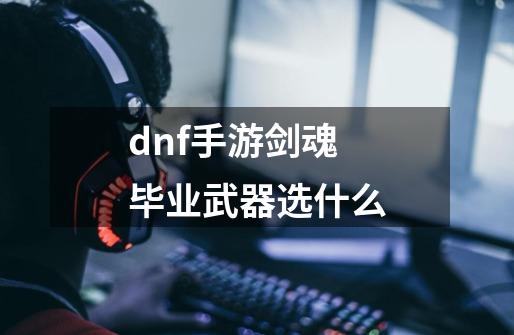 dnf手游剑魂毕业武器选什么-第1张-游戏资讯-龙启科技