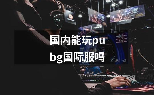 国内能玩pubg国际服吗-第1张-游戏资讯-龙启科技