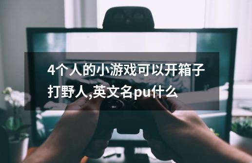 4个人的小游戏可以开箱子打野人,英文名pu什么-第1张-游戏资讯-龙启科技