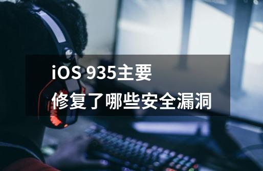 iOS 9.3.5主要修复了哪些安全漏洞-第1张-游戏资讯-龙启科技