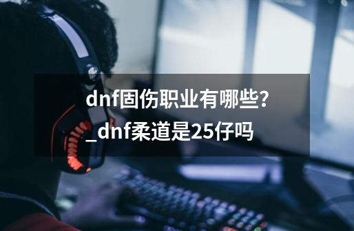 dnf固伤职业有哪些？_dnf柔道是25仔吗-第1张-游戏资讯-龙启科技