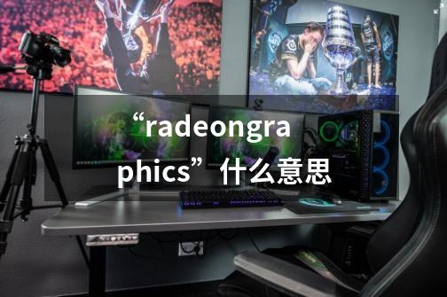 “radeongraphics”什么意思-第1张-游戏资讯-龙启科技