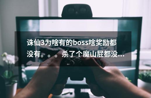 诛仙3为啥有的boss啥奖励都没有。。。杀了个魔山屁都没有-第1张-游戏资讯-龙启科技