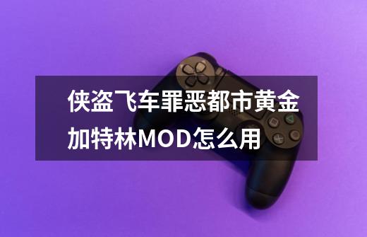 侠盗飞车罪恶都市黄金加特林MOD怎么用-第1张-游戏资讯-龙启科技