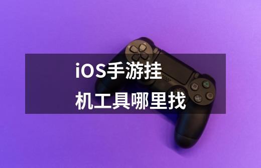 iOS手游挂机工具哪里找-第1张-游戏资讯-龙启科技