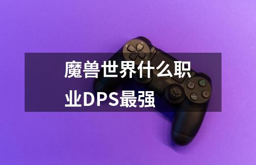 魔兽世界什么职业DPS最强-第1张-游戏资讯-龙启科技