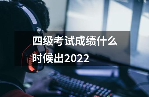 四级考试成绩什么时候出2022-第1张-游戏资讯-龙启科技