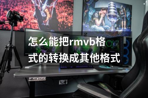 怎么能把rmvb格式的转换成其他格式-第1张-游戏资讯-龙启科技