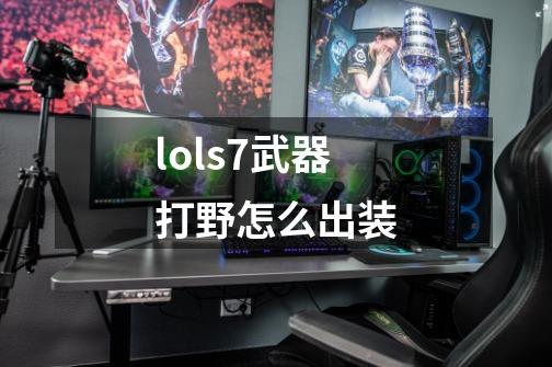 lols7武器打野怎么出装-第1张-游戏资讯-龙启科技