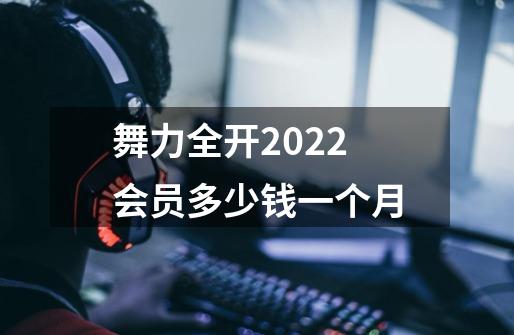 舞力全开2022会员多少钱一个月-第1张-游戏资讯-龙启科技