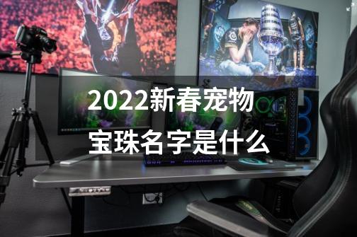 2022新春宠物宝珠名字是什么-第1张-游戏资讯-龙启科技