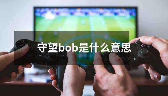 守望bob是什么意思-第1张-游戏资讯-龙启科技