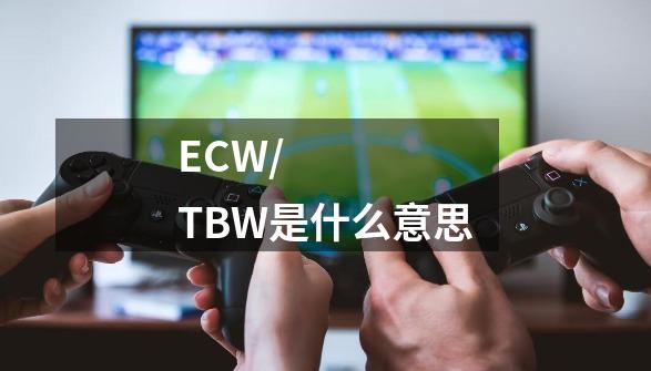 ECW/TBW是什么意思-第1张-游戏资讯-龙启科技