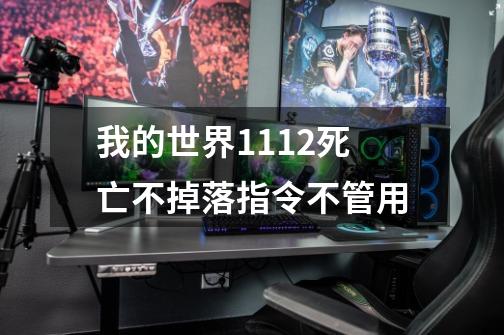 我的世界1.11.2死亡不掉落指令不管用-第1张-游戏资讯-龙启科技